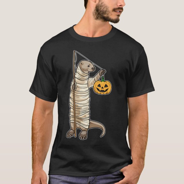 Camiseta Pesca de Halloween de nutria (Anverso)