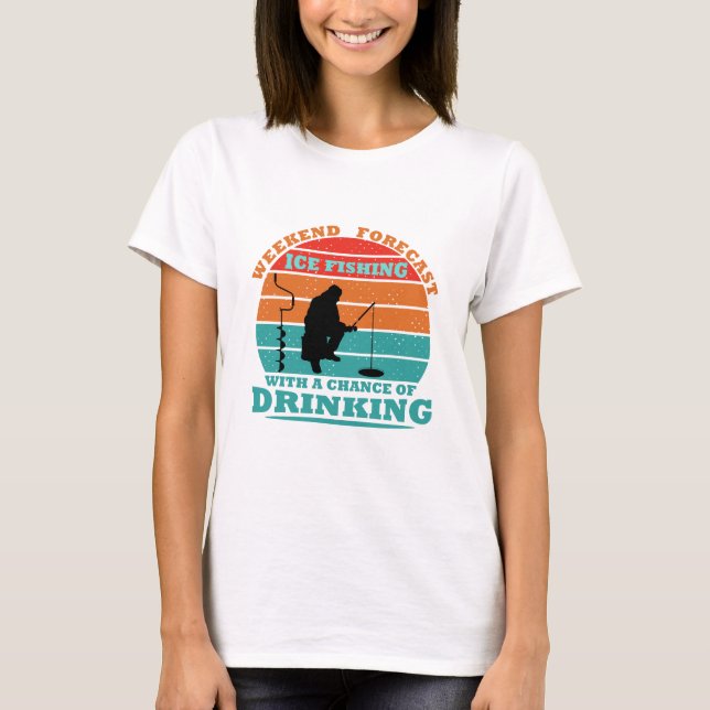 Camiseta Pesca de hielo divertida (Anverso)