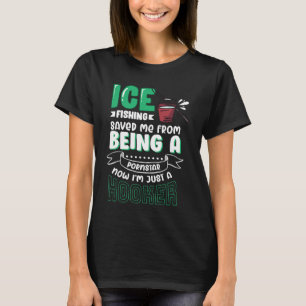 Camiseta Pesca de hielo divertida para pescadores y pescado