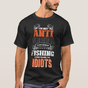 Camiseta Pesca de hielo divertida para pescadores y pescado
