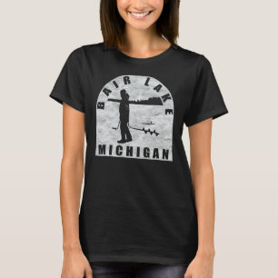 Camiseta Pesca de hielo en Bair Lake Michigan