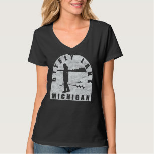Camiseta Pesca de hielo en el lago BDefinitivo Michigan