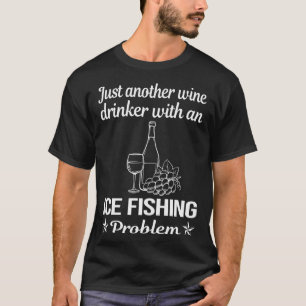 Camiseta Pesca de hielo para bebedores de vino