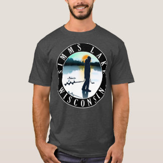 Camiseta Pesca de hielo Simms Lake Wisconsin
