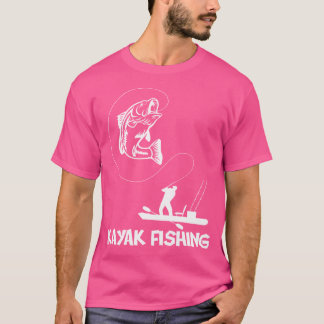 Camiseta Pesca de Kayak en la caña de pescar