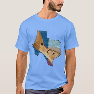 Camiseta Pesca de la bandera de los mares de pez rojo 