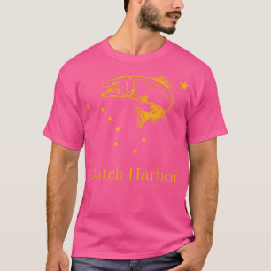 Camiseta Pesca de la bandera del Estado de Salmon Alaska, p