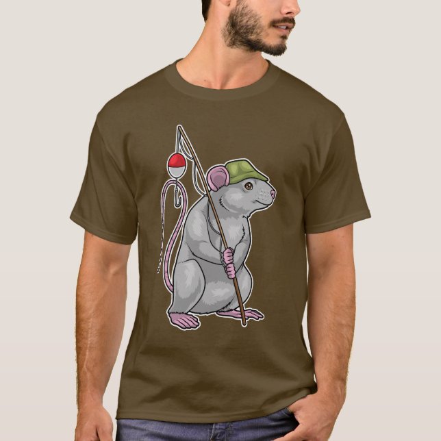 Camiseta Pesca de la barra de pesca Rat Fisher (Anverso)