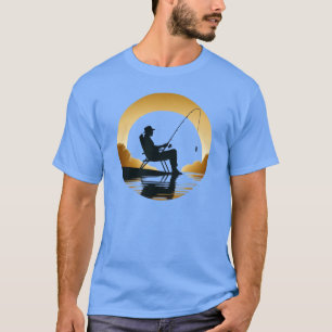 Camiseta Pesca de la Hora de Oro - Escena del Lago Serene