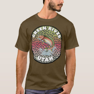 Camiseta Pesca de la mosca del río verde Utah T