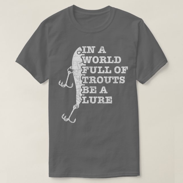 Camiseta Pesca de la trucha de la cabeza de acero (Diseño del anverso)