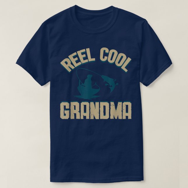 Camiseta Pesca de las Abuelas Reel Guay (Diseño del anverso)