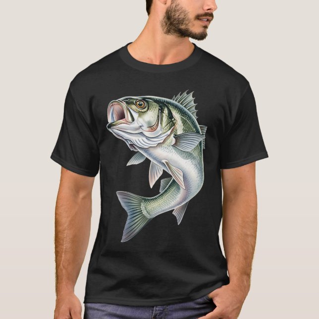 Camiseta Pesca de lubina (Anverso)