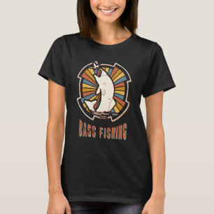 Camiseta Pesca de Lubina Clásico Retro Deporte Amor