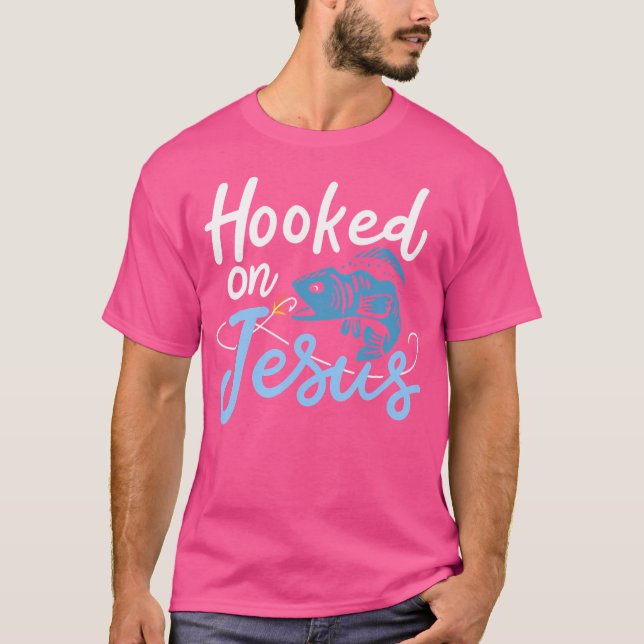 Camiseta Pesca de lubina enganchado a Jesús (Anverso)