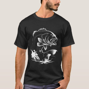 Camiseta Pesca de lubina negra