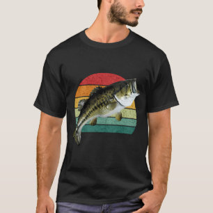 Camiseta Pesca de lubina, pesca de lubina de boca grande re