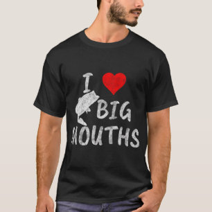 Camiseta Pesca de lubina que atrapa el corazón Boca grande