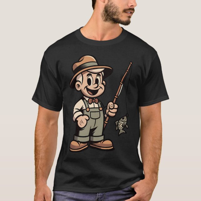 Camiseta Pesca de lubina rayada  (Anverso)