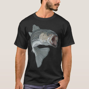 Camiseta pesca de lubina rayada
