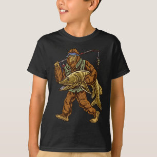 Camiseta Pesca de lucio Bigfoot Caza de lucio Pescadores