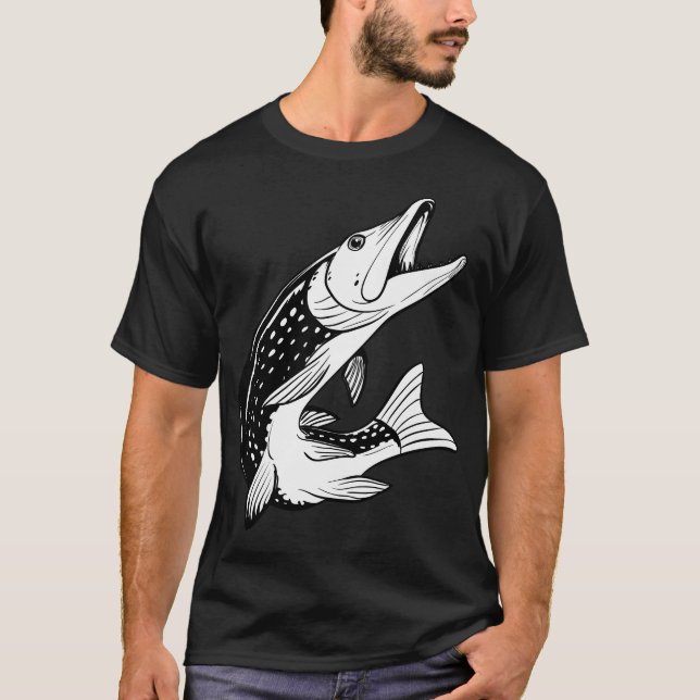 Camiseta Pesca de lucio - lucio (Anverso)