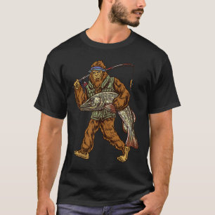 Camiseta Pesca de lucio norteño Caza de Bigfoot Pescadores