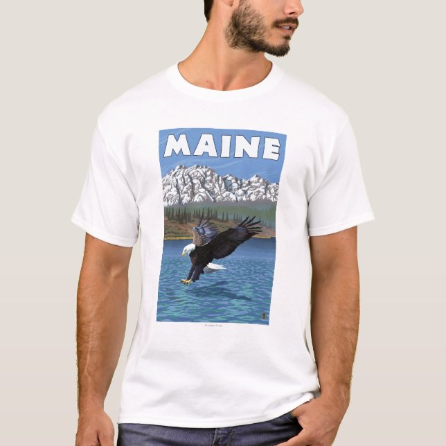 Camiseta Pesca de MaineEagle (Anverso)