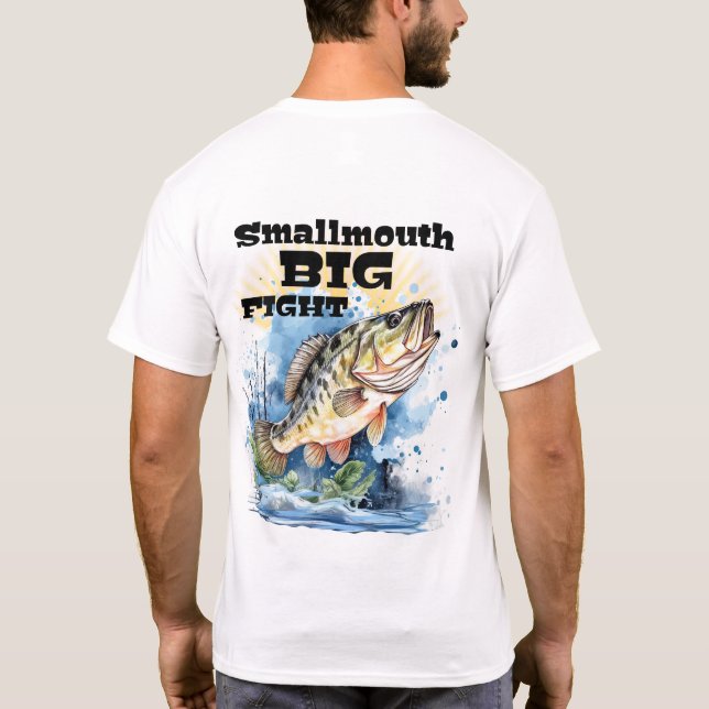Camiseta Pesca de malla de oruga grande (Reverso)
