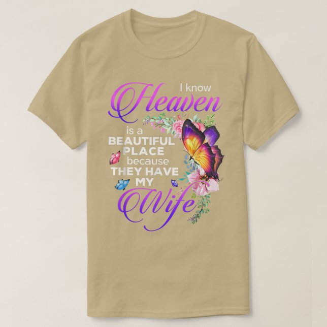 Camiseta Pesca De Mariposa Hermosa Que Tienen A Mi Esposa (Diseño del anverso)