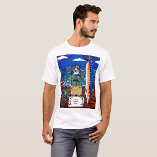 Camiseta Pesca de Marlín con Pastor Australiano