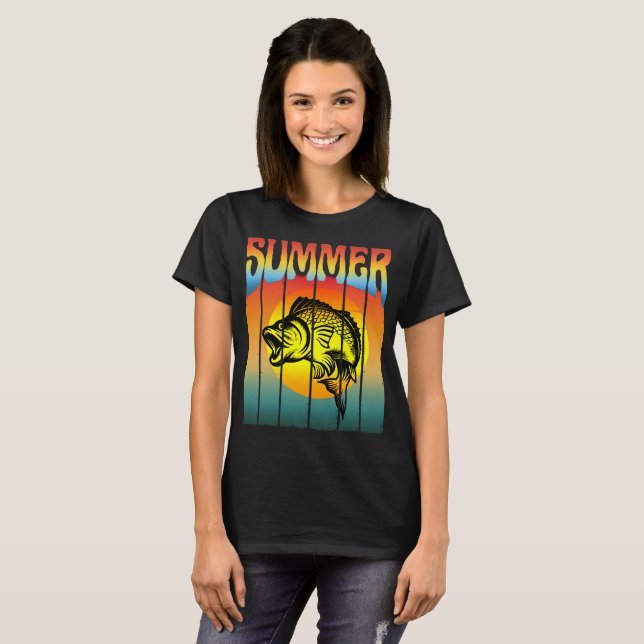 CAMISETA PESCA DE MONTAJE DE VERANO (Anverso completo)