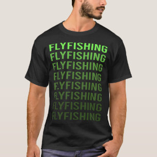 Camiseta Pesca de mosca con gradiente blanco