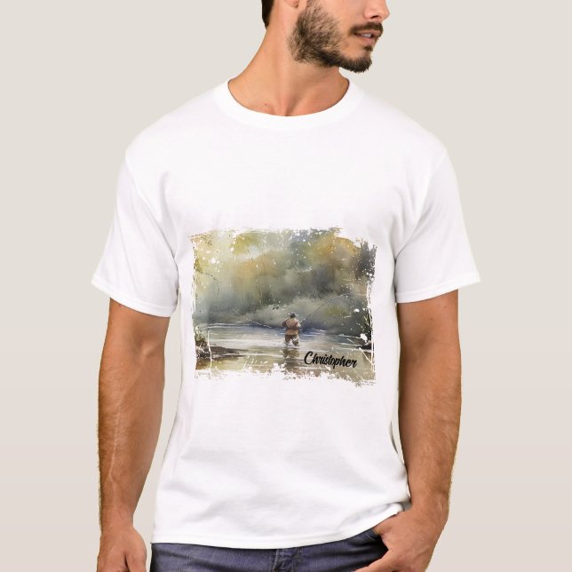 Camiseta Pesca de mosca con problemas (Anverso)