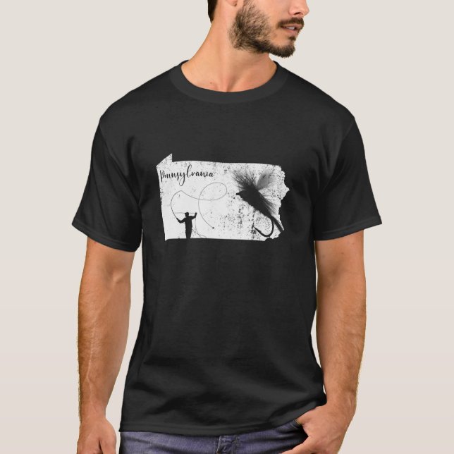 Camiseta Pesca de mosca de Pensilvania trucha brook angusti (Anverso)