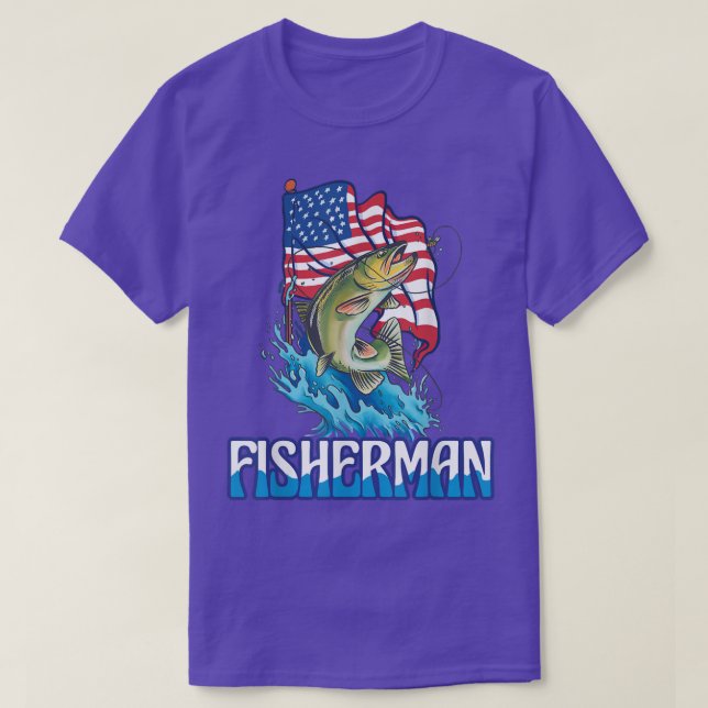 Camiseta Pesca de mosca Salmón Angler Pescado de trucha de  (Diseño del anverso)