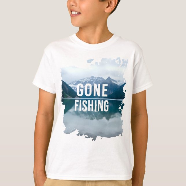 Camiseta Pesca de nevado lago de montaña (Anverso)