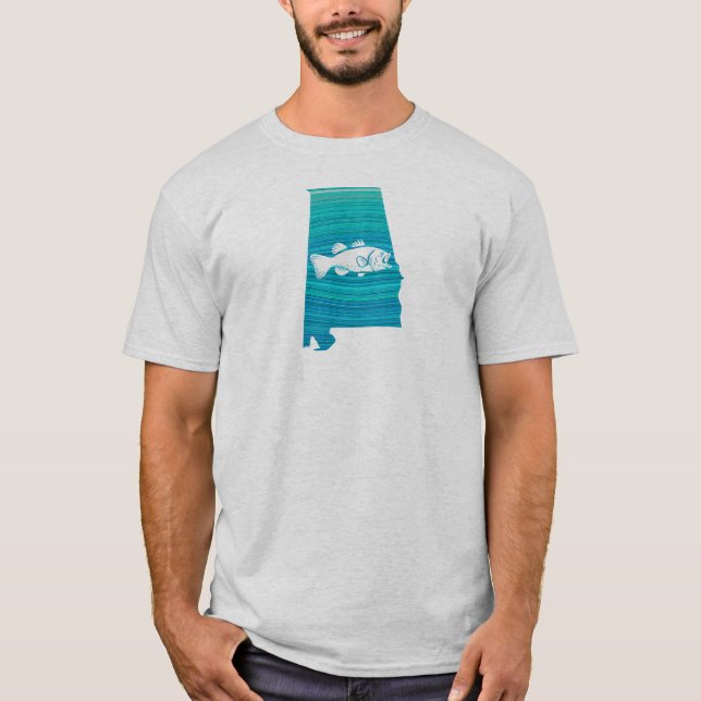 Camiseta Pesca de ola de Alabama (Anverso)