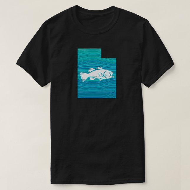 Camiseta Pesca de ola Utah (Diseño del anverso)