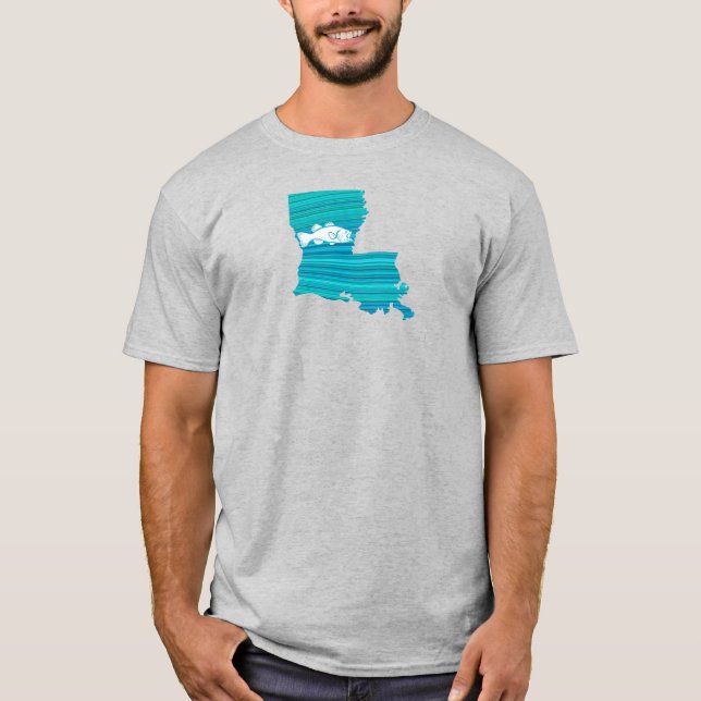 Camiseta Pesca de oleada de Louisiana (Anverso)