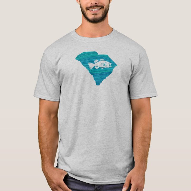 Camiseta Pesca de oleadas de Carolina del Sur (Anverso)