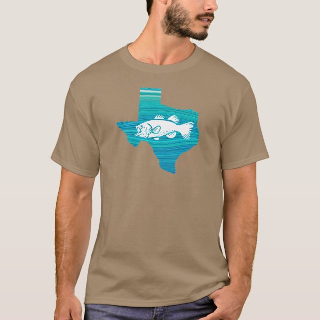 Camiseta Pesca de oleadas de Texas (Anverso)