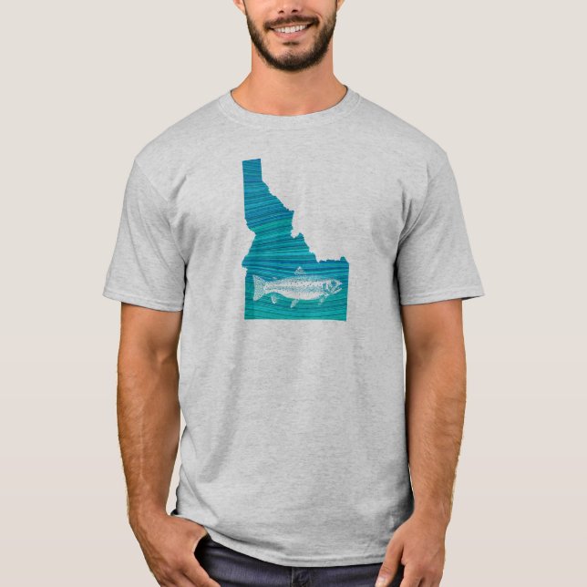 Camiseta Pesca de Ondas Idaho (Anverso)