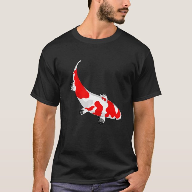 Camiseta Pesca de oro Pescado artístico Koi Carp (Anverso)