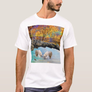 Camiseta Pesca de osos polares jóvenes,