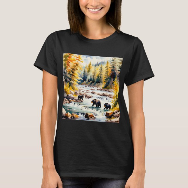 Camiseta Pesca de Osos v2 (Anverso)