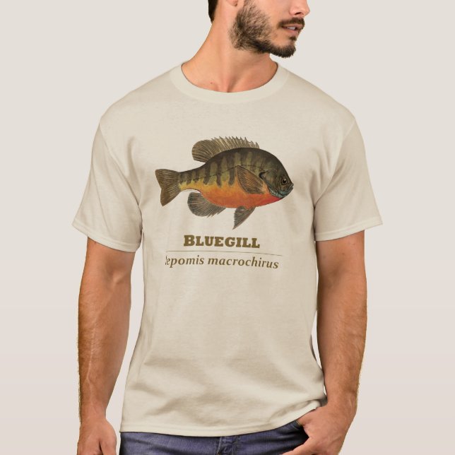 Camiseta Pesca de pasto azul (Anverso)