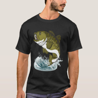 Camiseta Pesca de peces de bajo contenido gráfico 365