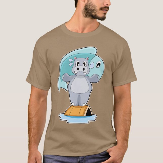 Camiseta Pesca de peces de Hippo (Anverso)