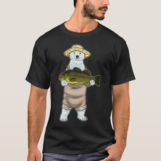 Camiseta Pesca de peces de oso polar (Anverso)